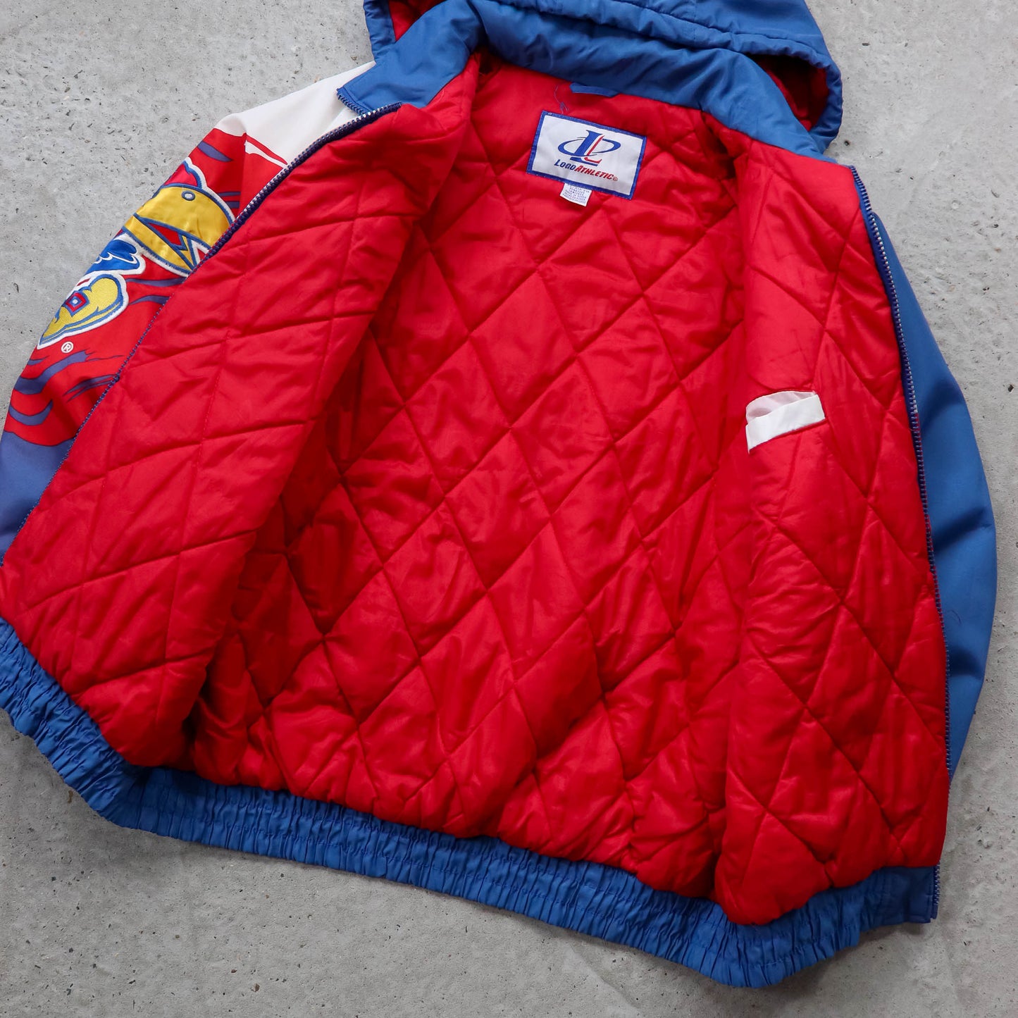 Kansas Jayhawks Logo Athletic 'Splash' Puffer Jacket - 90s (XL)