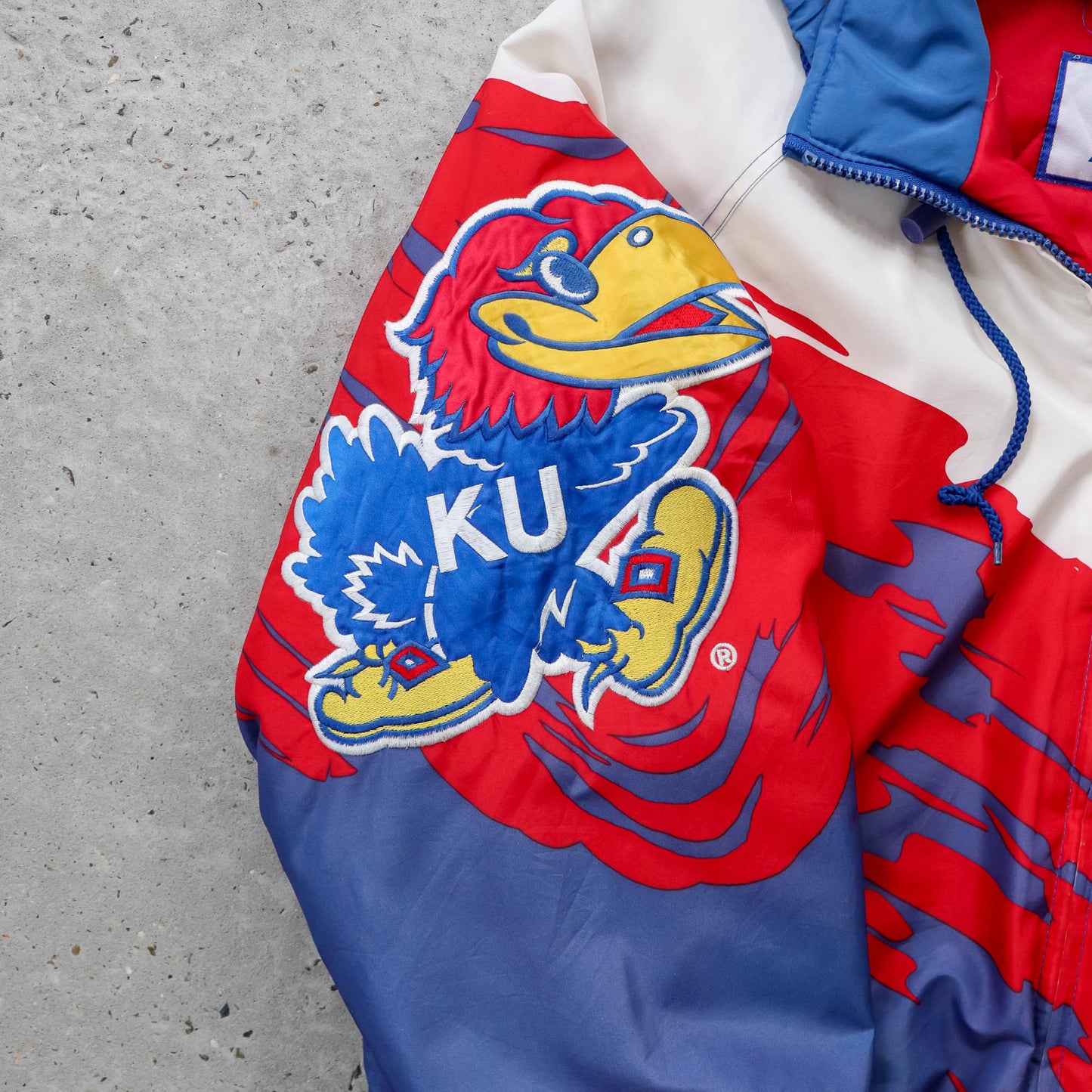 Kansas Jayhawks Logo Athletic 'Splash' Puffer Jacket - 90s (XL)
