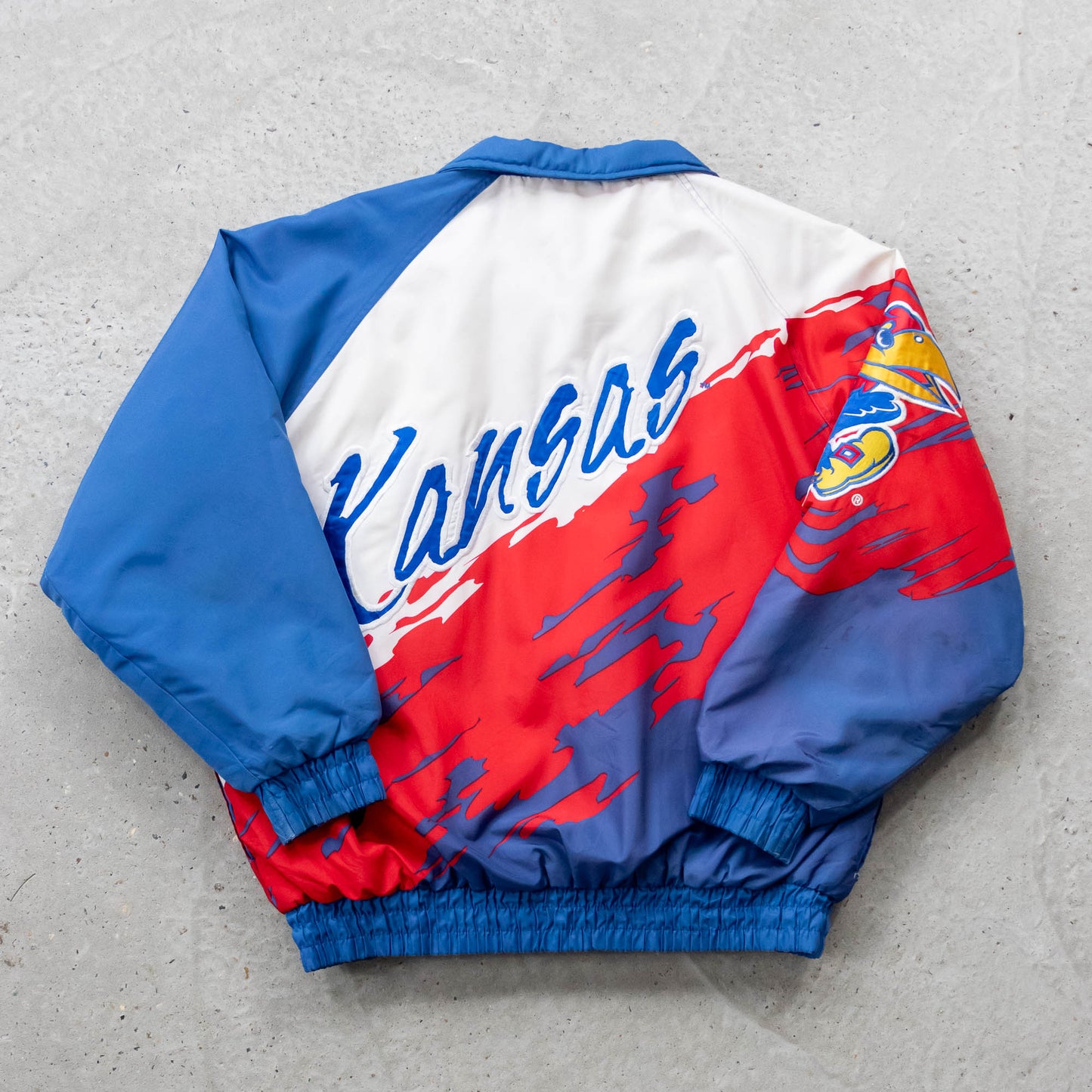Kansas Jayhawks Logo Athletic 'Splash' Puffer Jacket - 90s (XL)