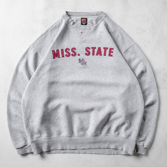 Vintage 90s Nike Mississippi State NCAA Sweatshirt - L