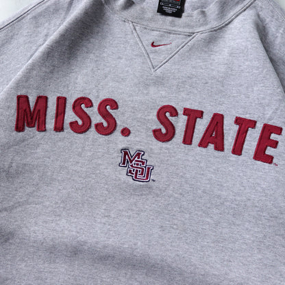 Vintage 90s Nike Mississippi State NCAA Sweatshirt - L