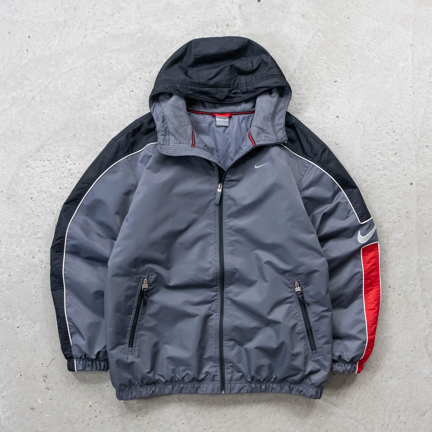 Nike Panelled Hooded Puffer Jacket - 2000s (L)