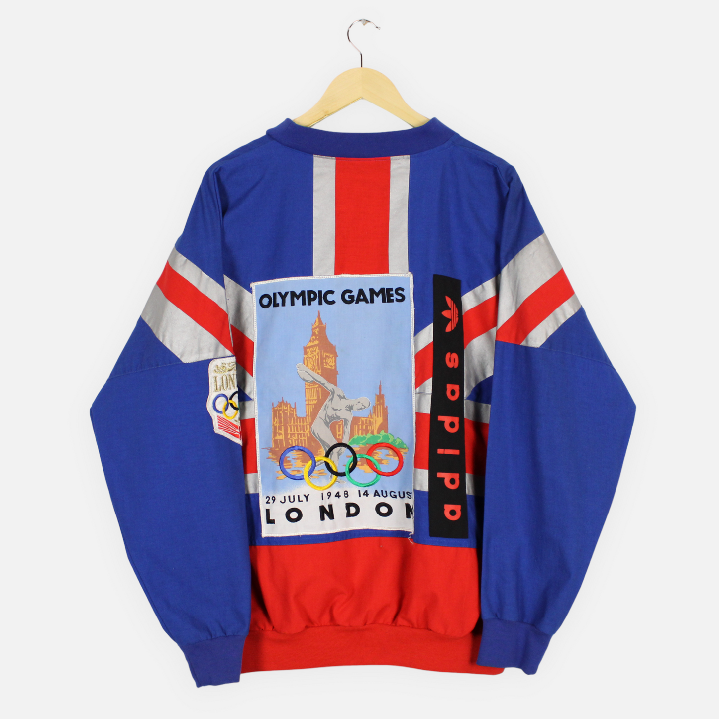 Vintage 80s Adidas London Olympics Sweatshirt - L