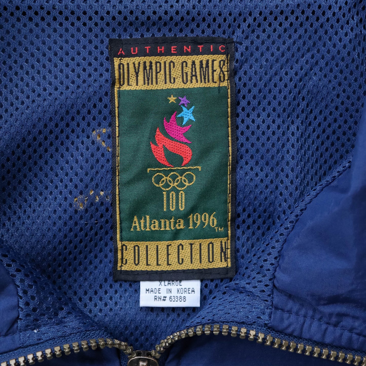 Atlanta Olympics Logo Athletic Windbreaker Jacket - 1996 (XL)