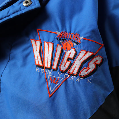 Vintage 90s New York Knicks Logo 7 NBA Puffer Jacket - L