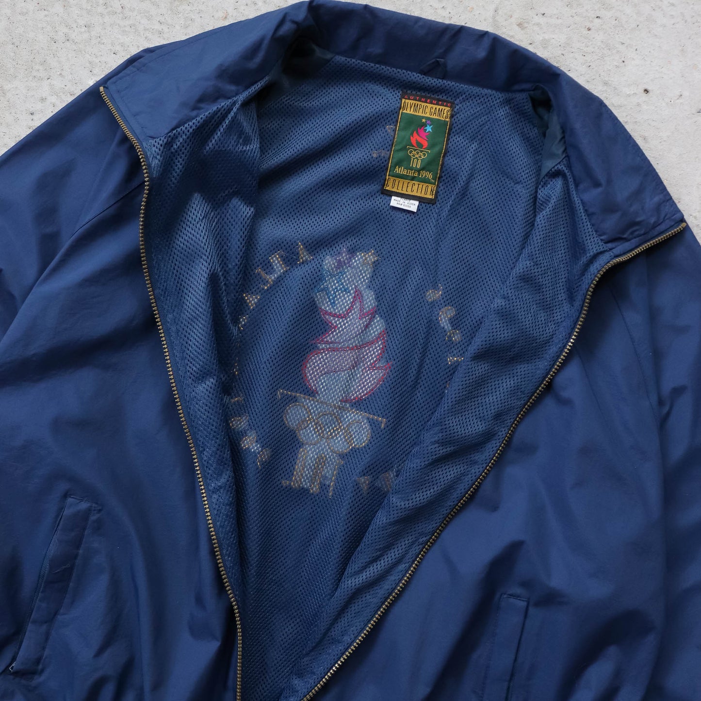 Atlanta Olympics Logo Athletic Windbreaker Jacket - 1996 (XL)