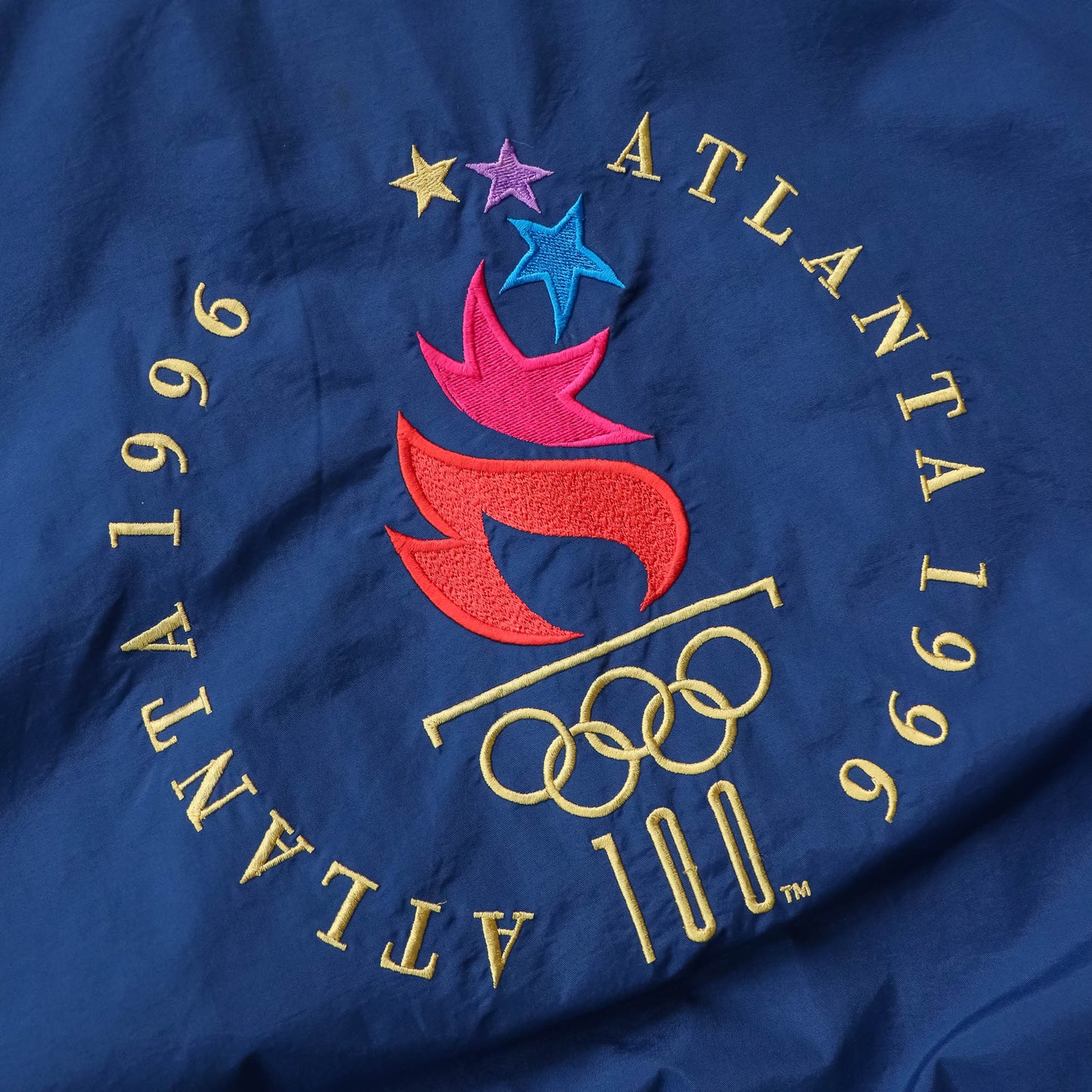 Atlanta Olympics Logo Athletic Windbreaker Jacket - 1996 (XL)