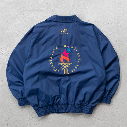 Atlanta Olympics Logo Athletic Windbreaker Jacket - 1996 (XL)
