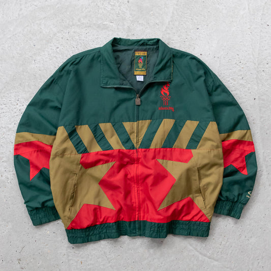 Atlanta Olympics Logo Athletic Windbreaker Jacket - 1996 (XL)