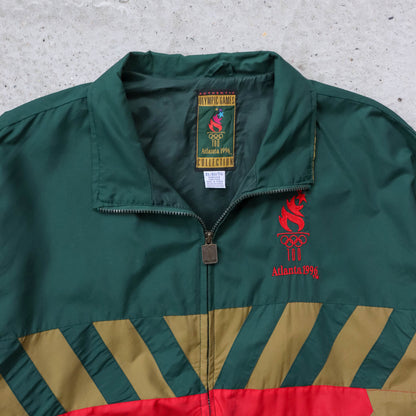 Atlanta Olympics Logo Athletic Windbreaker Jacket - 1996 (XL)