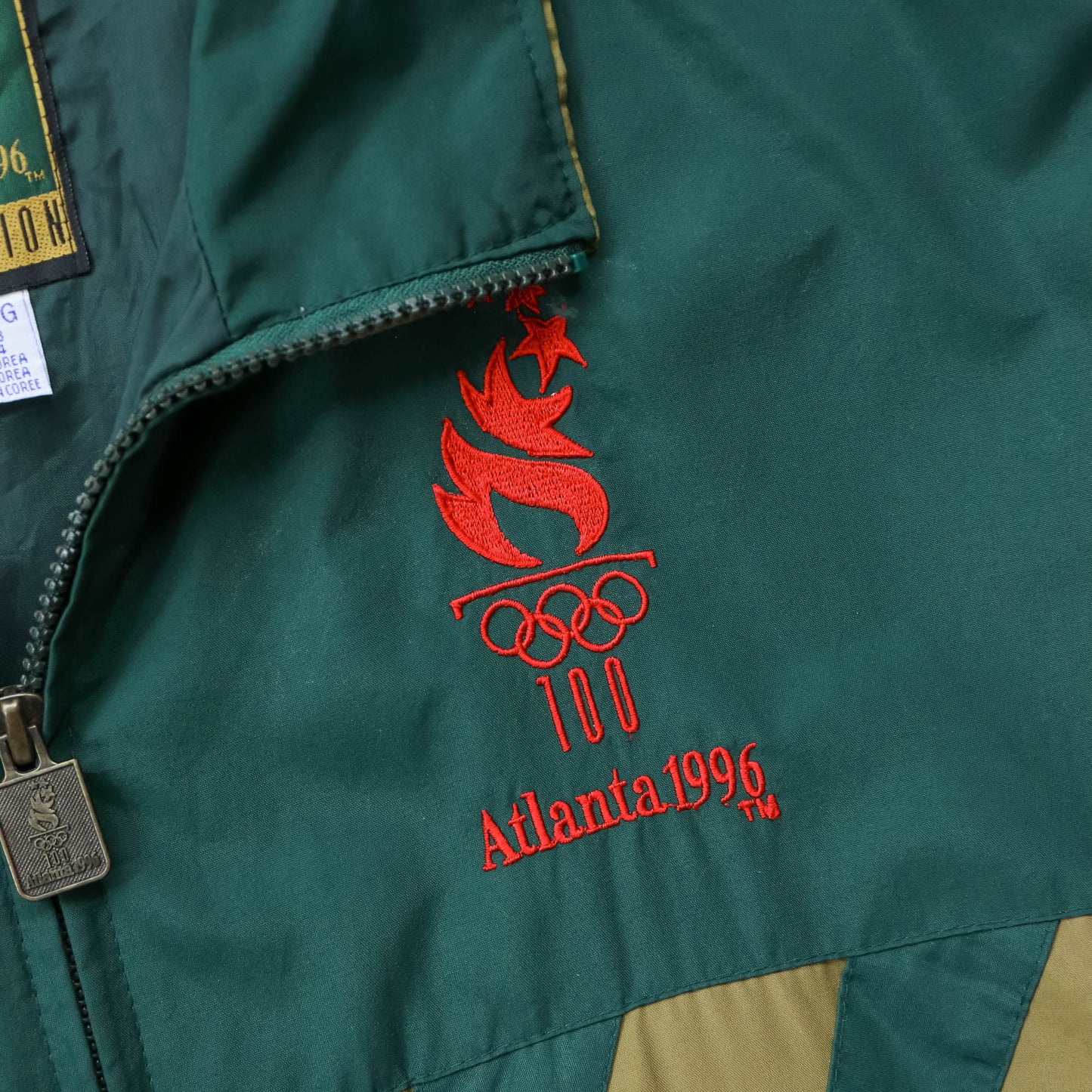 Atlanta Olympics Logo Athletic Windbreaker Jacket - 1996 (XL)