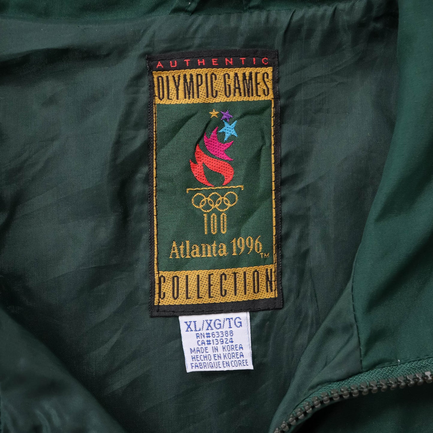 Atlanta Olympics Logo Athletic Windbreaker Jacket - 1996 (XL)