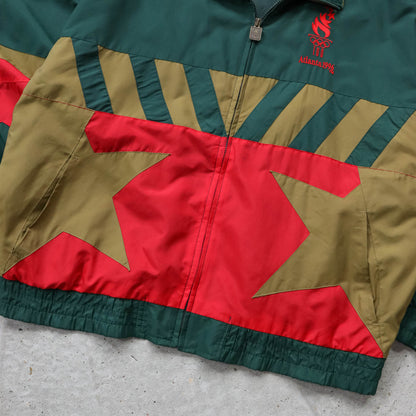 Atlanta Olympics Logo Athletic Windbreaker Jacket - 1996 (XL)