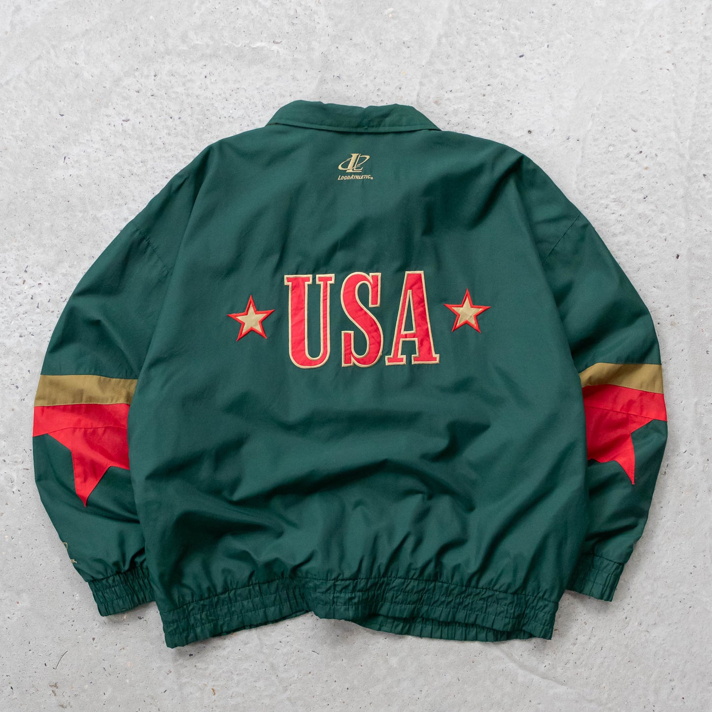 Atlanta Olympics Logo Athletic Windbreaker Jacket - 1996 (XL)