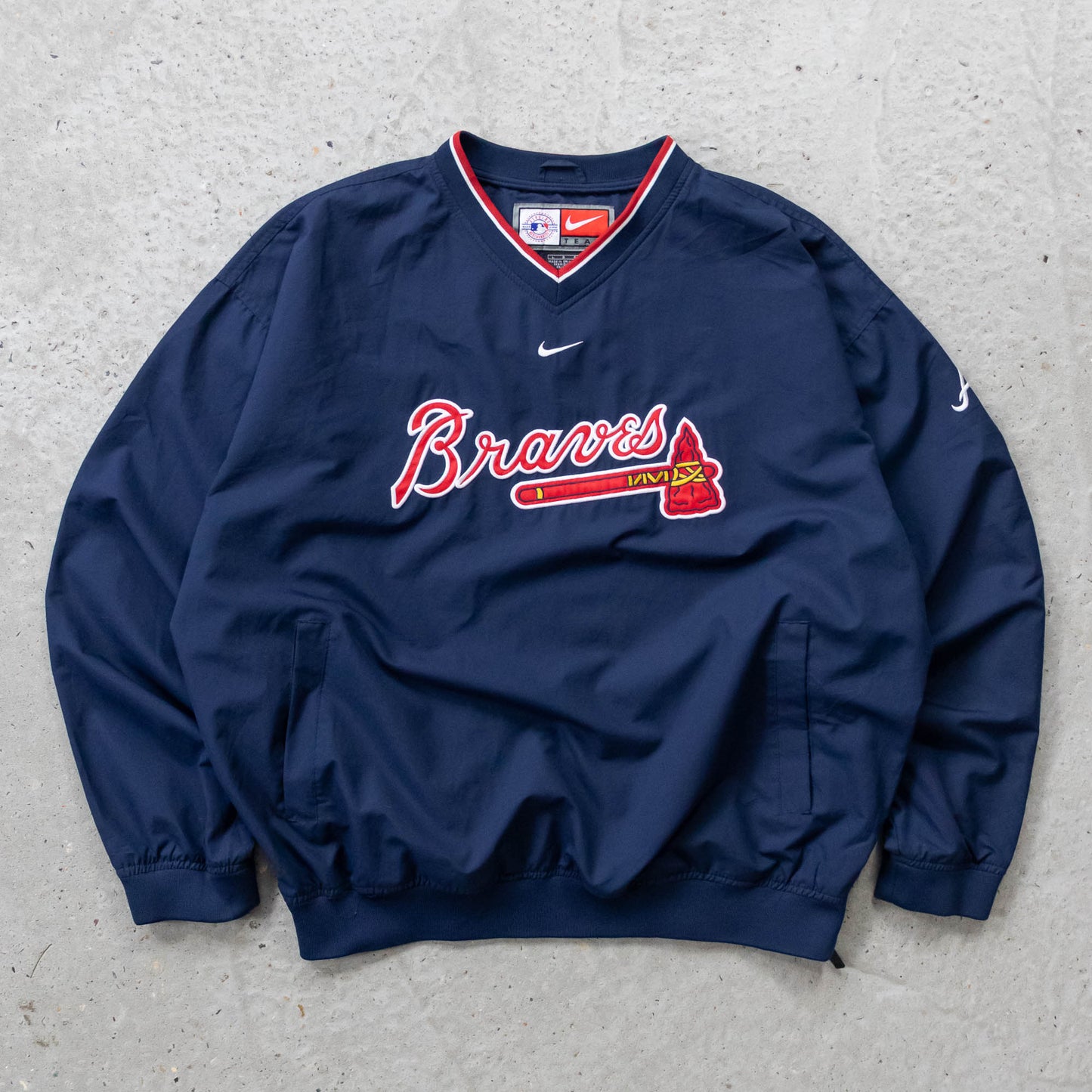 Nike Atlanta Braves MLB Windbreaker Jacket - 2000s (L)