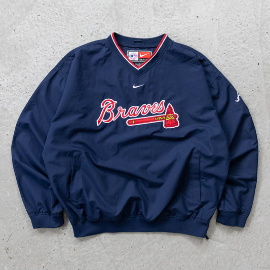 Nike Atlanta Braves MLB Windbreaker Jacket - 2000s (L)