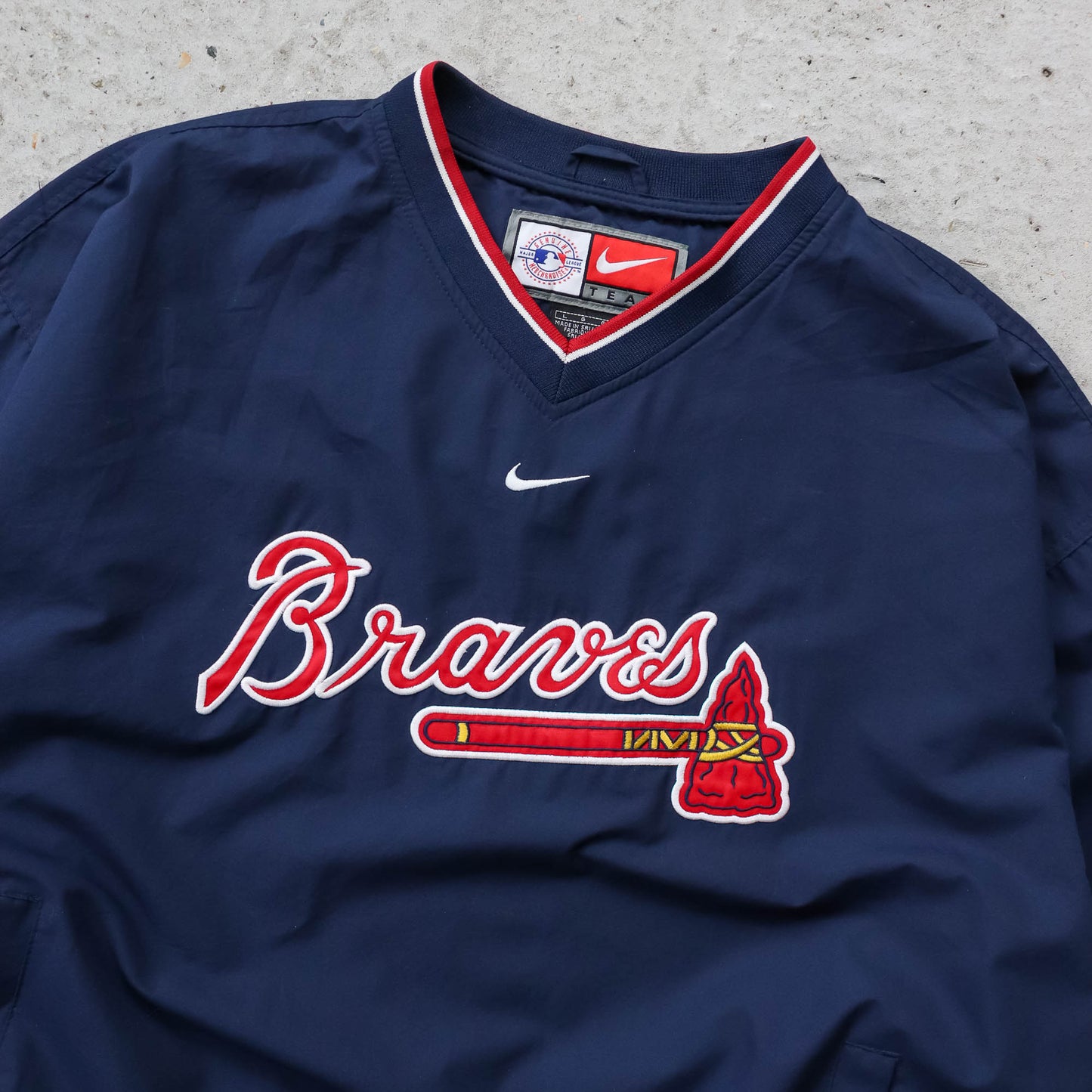 Nike Atlanta Braves MLB Windbreaker Jacket - 2000s (L)