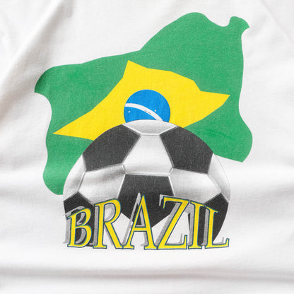 Vintage 90s Brazil Football Tee - XL