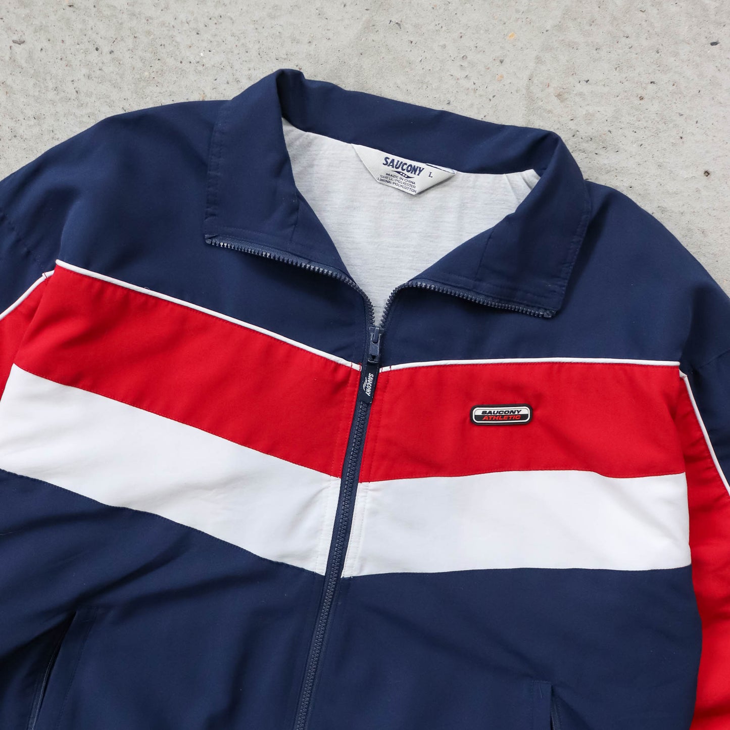 Saucony Colourblock Track Jacket - 90s (L)