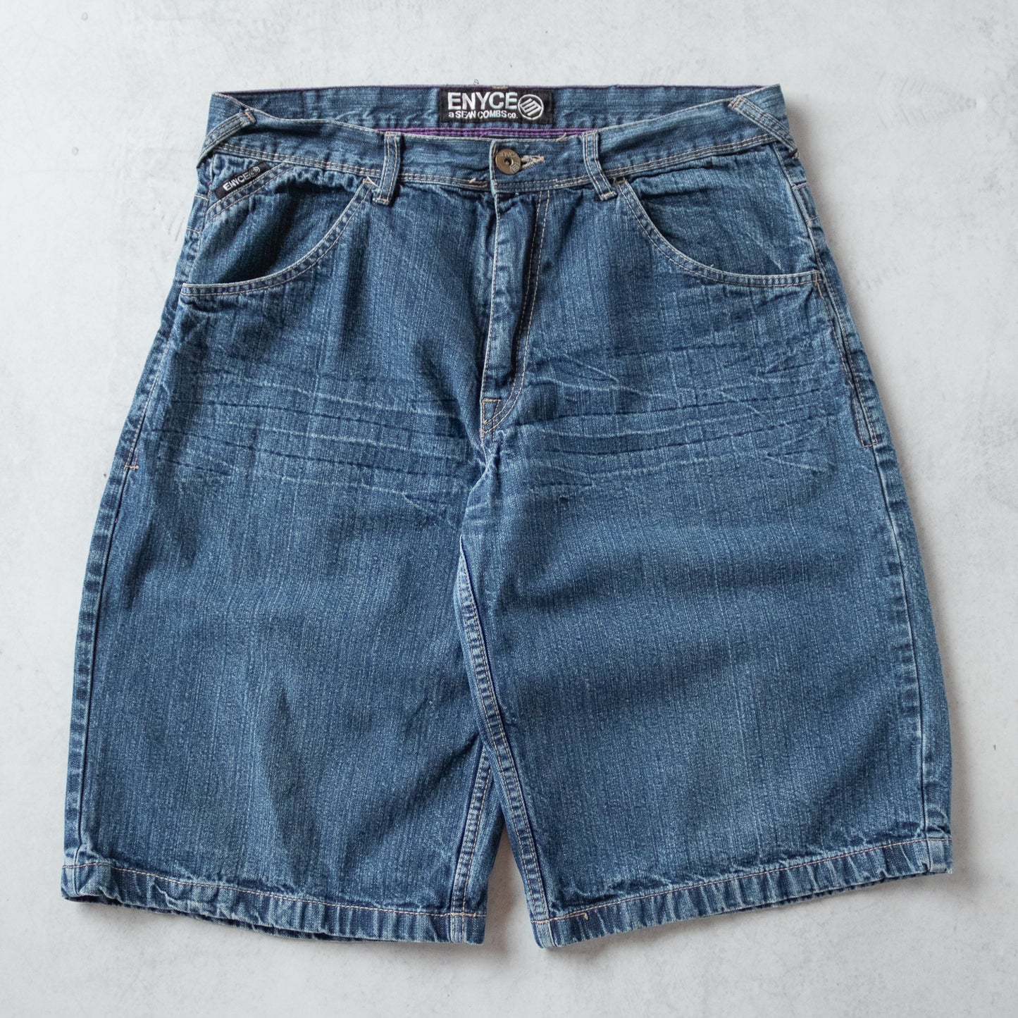 Vintage Enyce Embroidered Denim Jorts - 34
