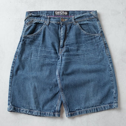 Vintage Enyce Embroidered Denim Jorts - 34