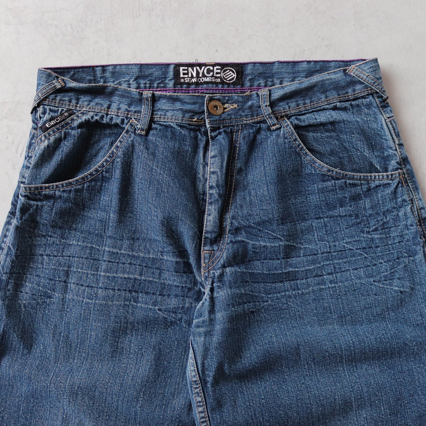 Vintage Enyce Embroidered Denim Jorts - 34