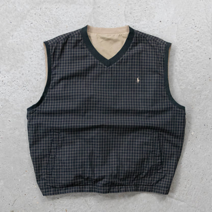 Polo Golf Ralph Lauren Reversible Windbreaker Vest - 90s (XXL)