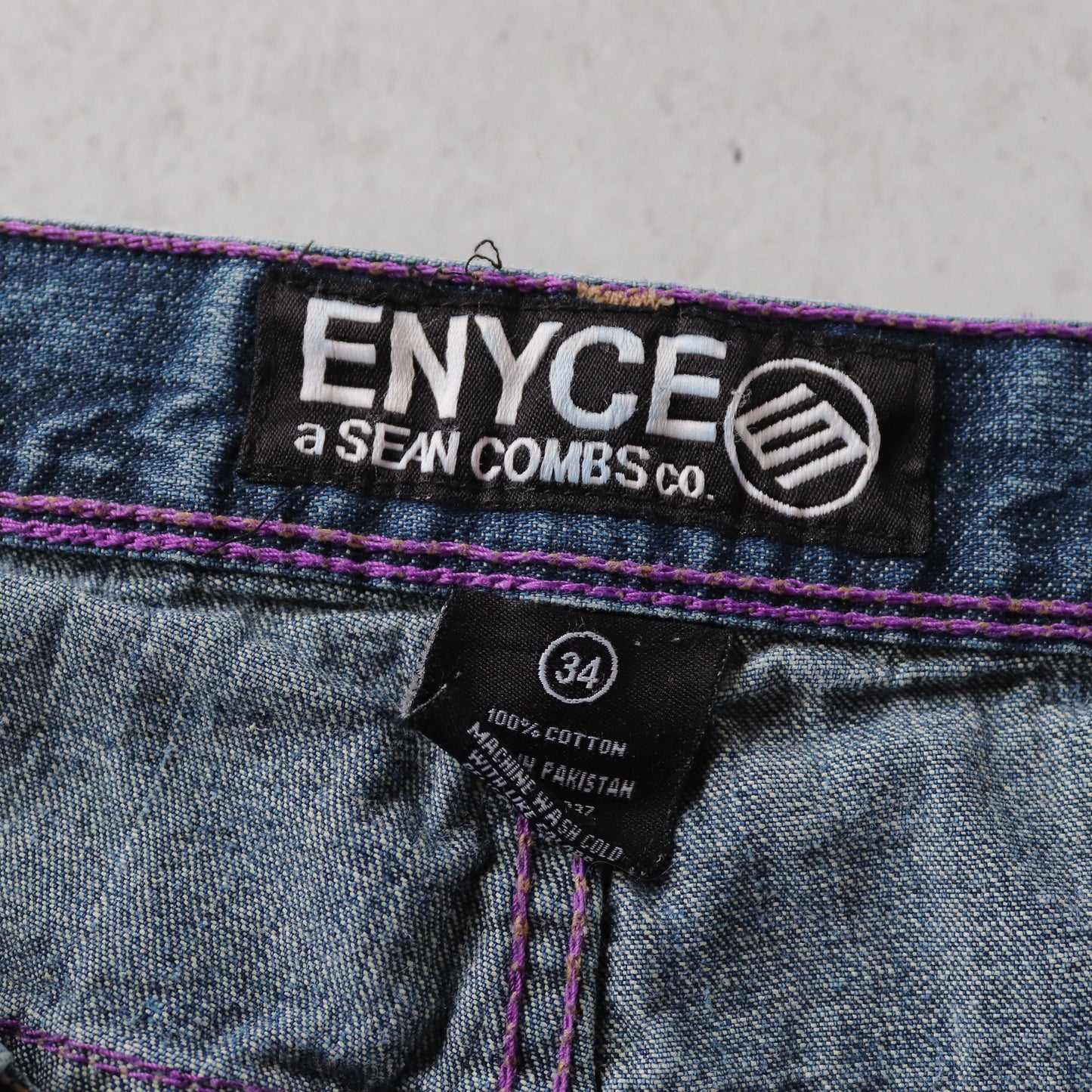 Vintage Enyce Embroidered Denim Jorts - 34