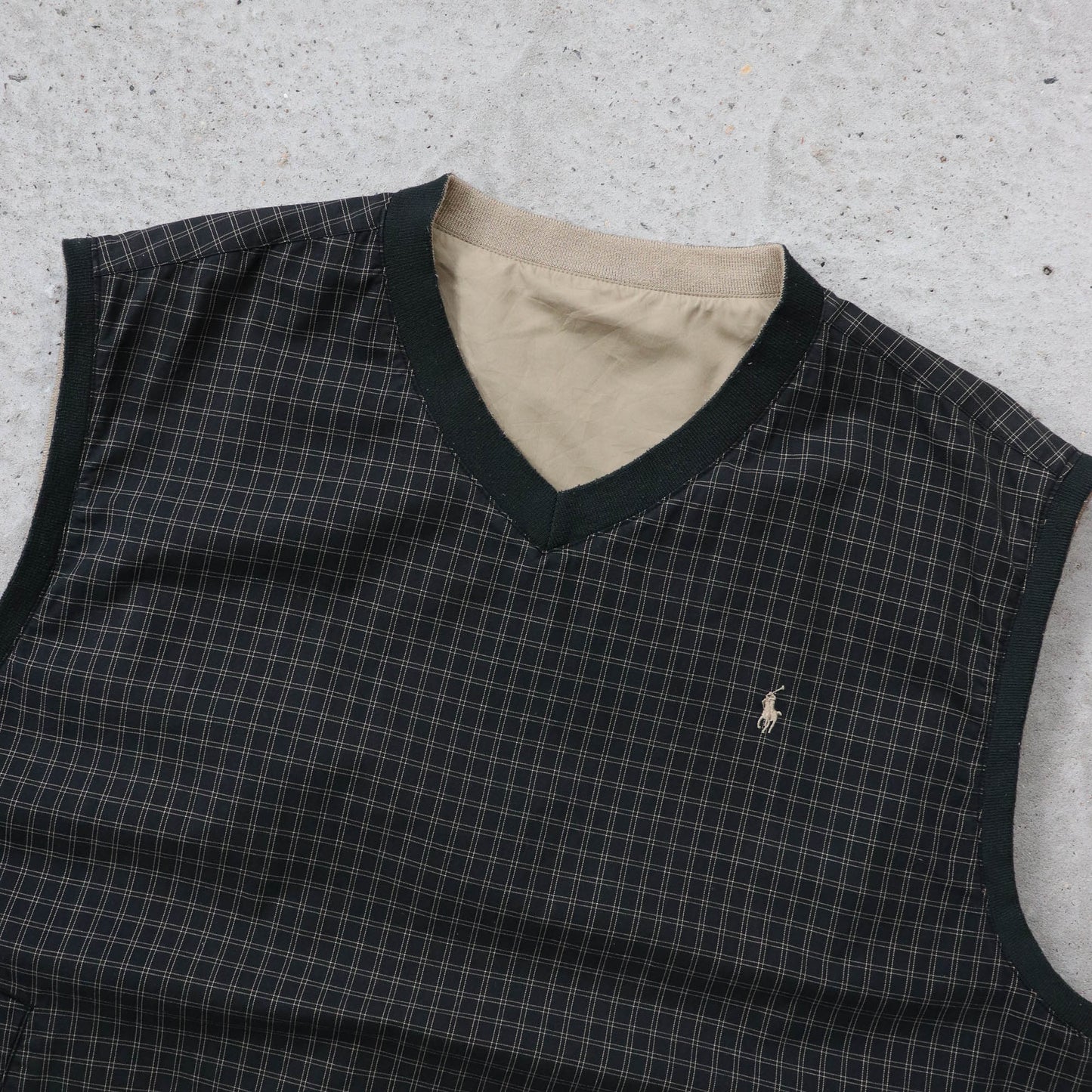 Polo Golf Ralph Lauren Reversible Windbreaker Vest - 90s (XXL)