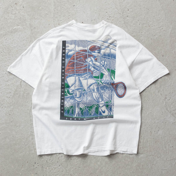 Vintage 90s Nike Tennis Graphic Tee - XL