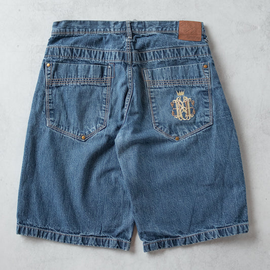 Vintage Enyce Embroidered Denim Jorts - 34