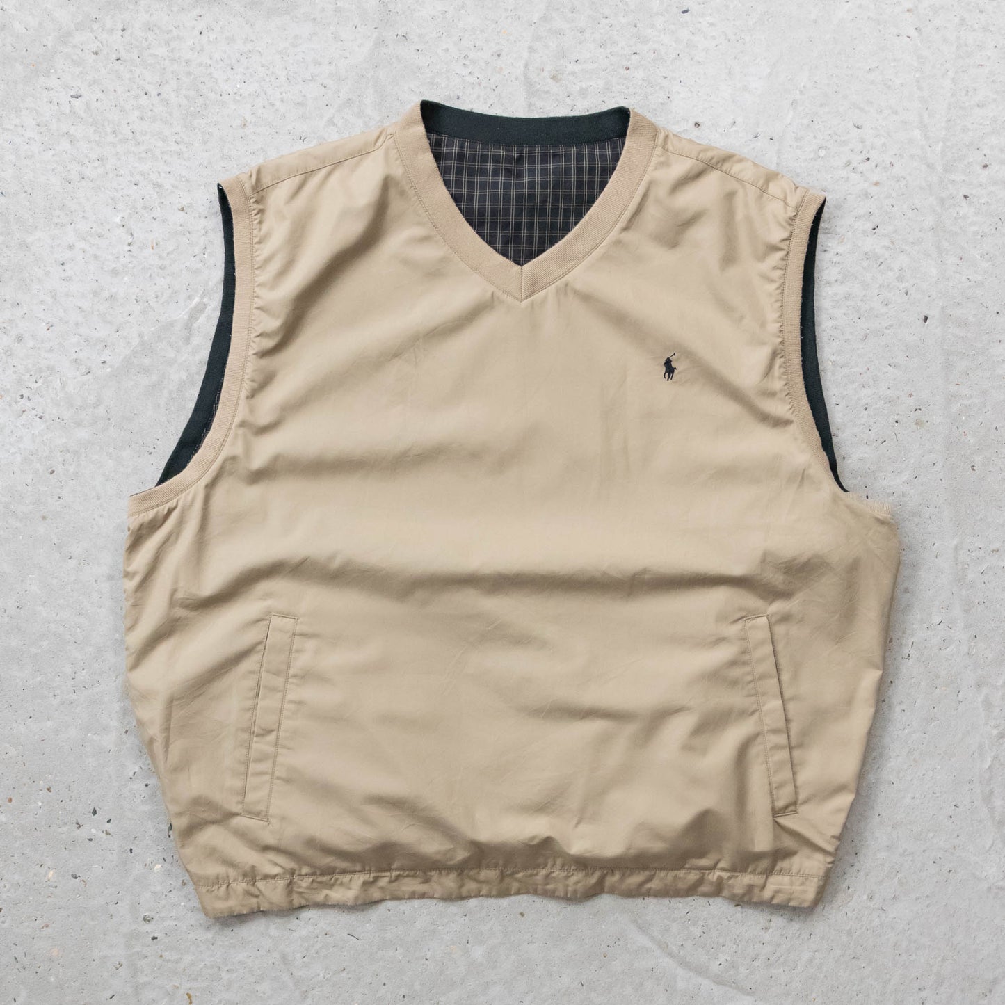 Polo Golf Ralph Lauren Reversible Windbreaker Vest - 90s (XXL)