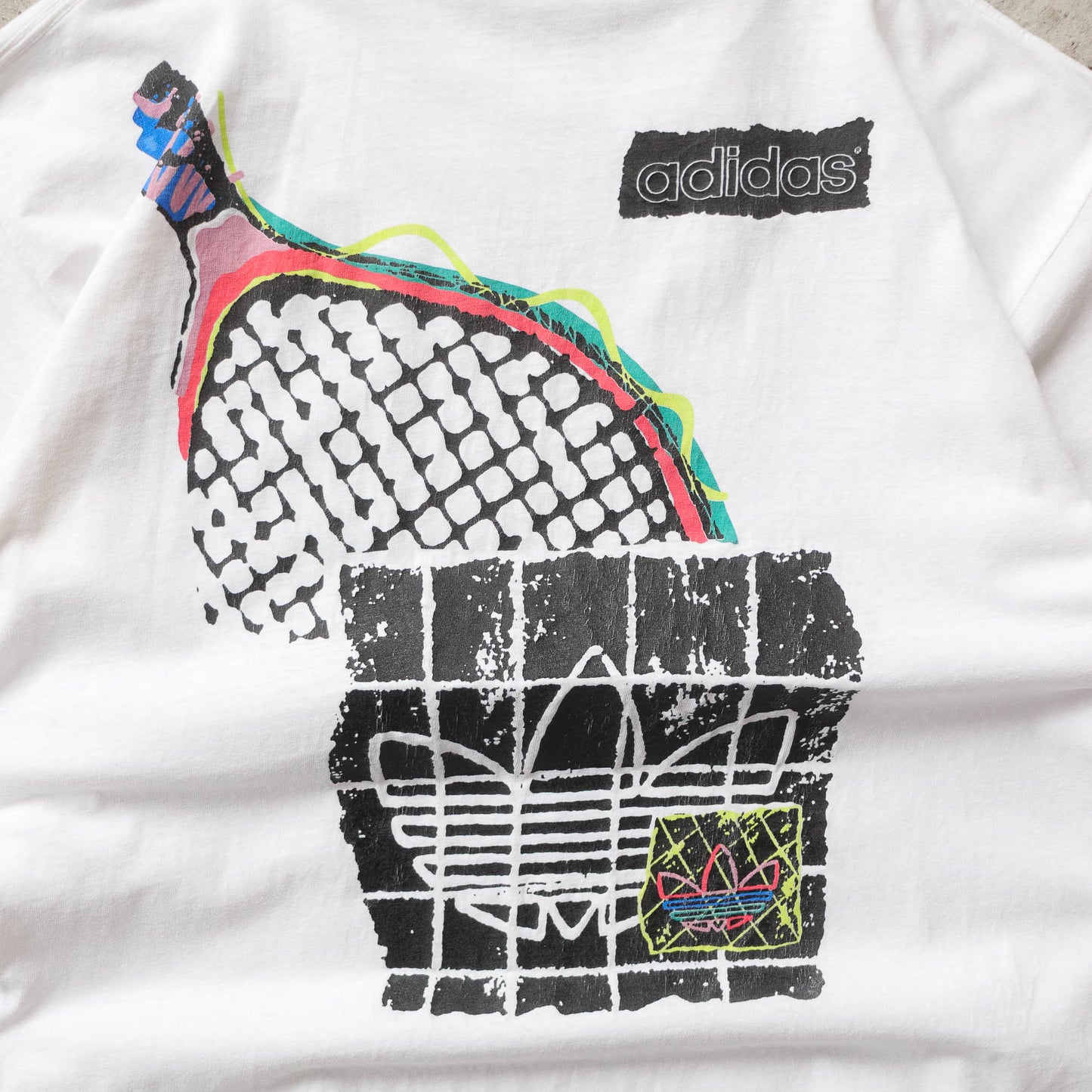 Vintage 90s Adidas Tennis Graphic Tee - XL