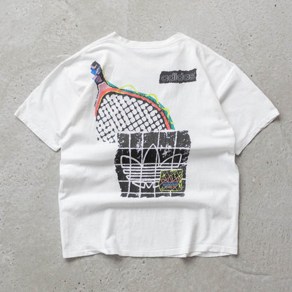 Vintage 90s Adidas Tennis Graphic Tee - XL