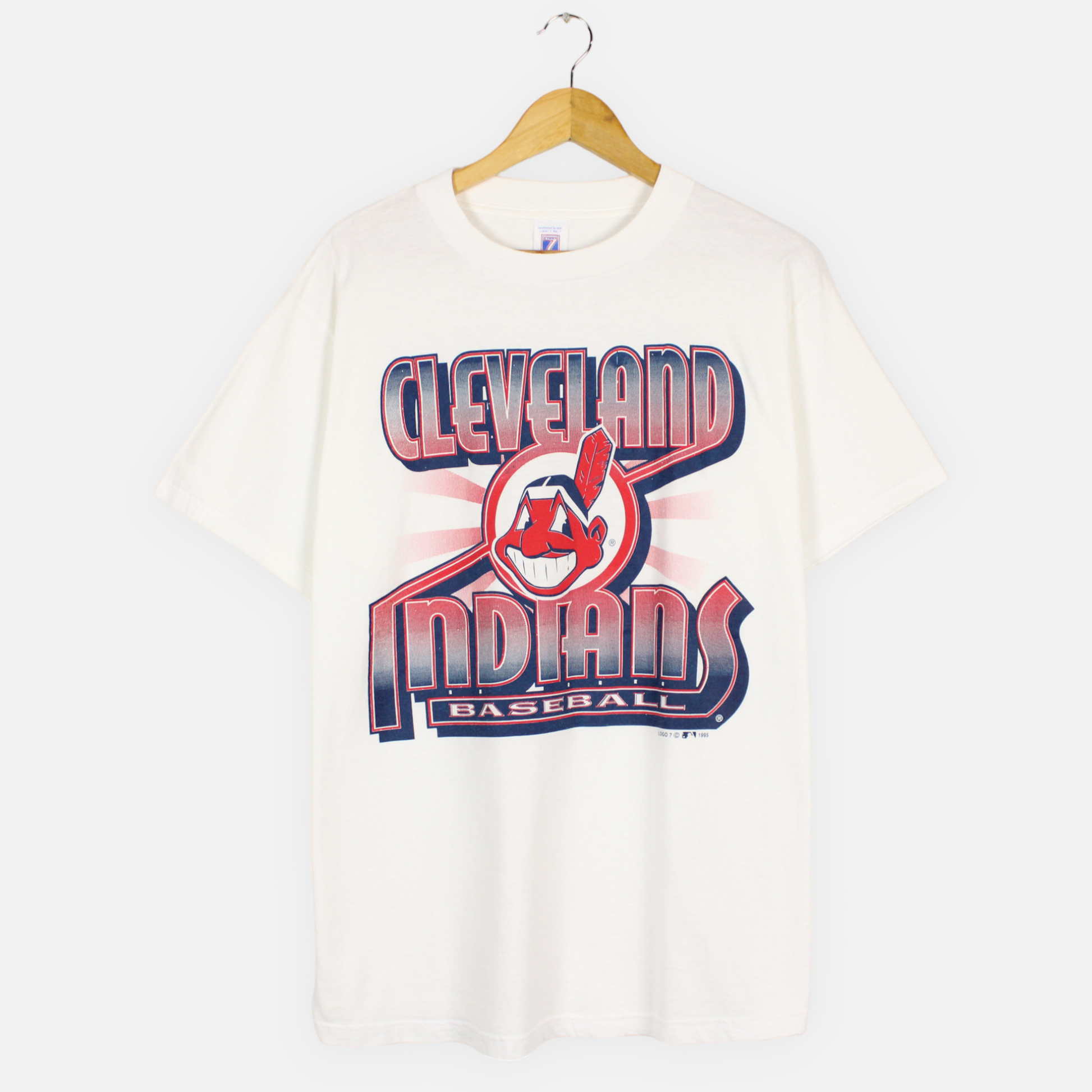 Cleveland Baseball Retro White T shirt