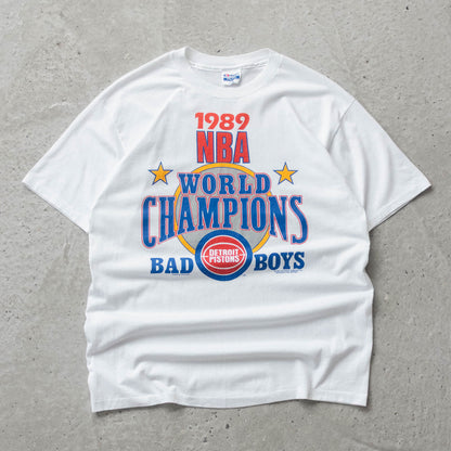Vintage 1989 Detroit Pistons NBA Champions Tee - XL