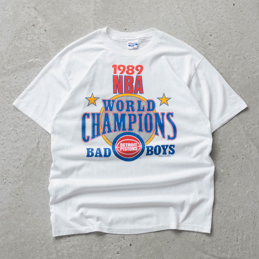 Vintage 1989 Detroit Pistons NBA Champions Tee - XL