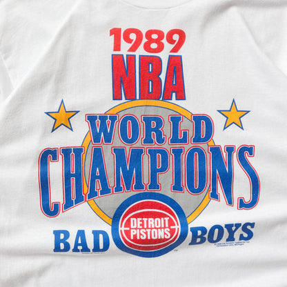 Vintage 1989 Detroit Pistons NBA Champions Tee - XL