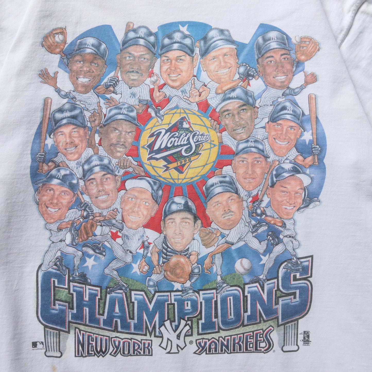 Vintage 1998 New York Yankees World Series Champions Tee - L