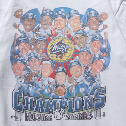 Vintage 1998 New York Yankees World Series Champions Tee - L