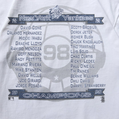 Vintage 1998 New York Yankees World Series Champions Tee - L