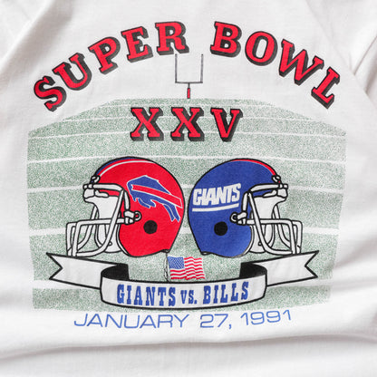 Vintage 1991 Bills vs Giants Super Bowl XXV NFL Tee - L - AL Vintage