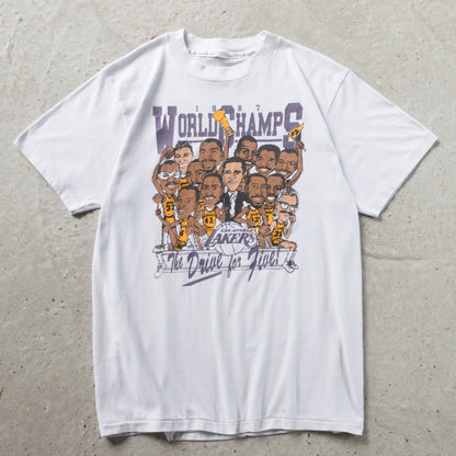 Vintage 1987 LA Lakers NBA Champions Tee - L