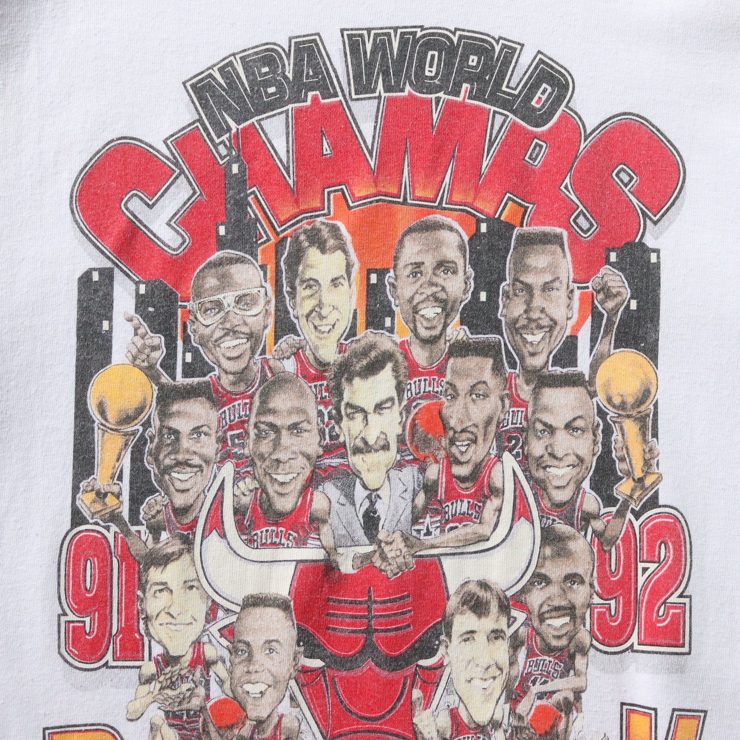 Vintage 1992 Chicago Bulls NBA Champions Tee - L