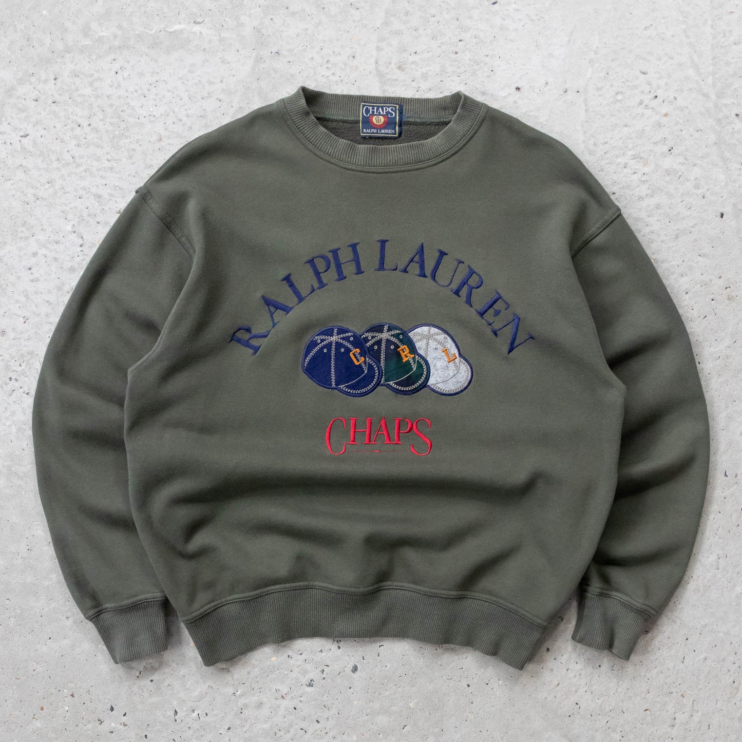 Chaps Ralph Lauren Embroidered Sweatshirt - 90s (M)
