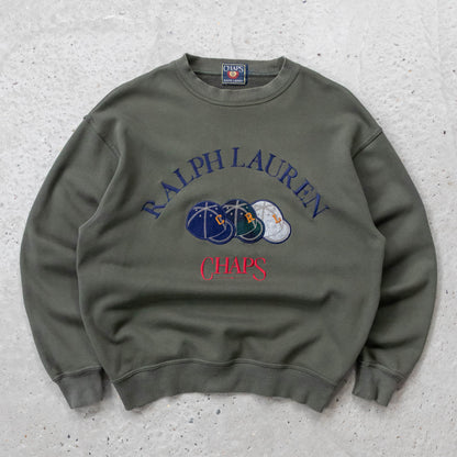 Chaps Ralph Lauren Embroidered Sweatshirt - 90s (M)