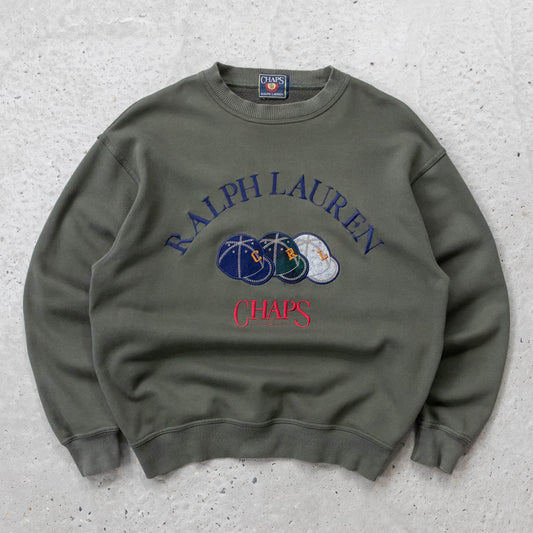 Chaps Ralph Lauren Embroidered Sweatshirt - 90s (M)