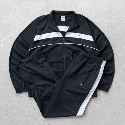 Nike Mini Swoosh Tracksuit Jacket & Pants - 2000s (L)