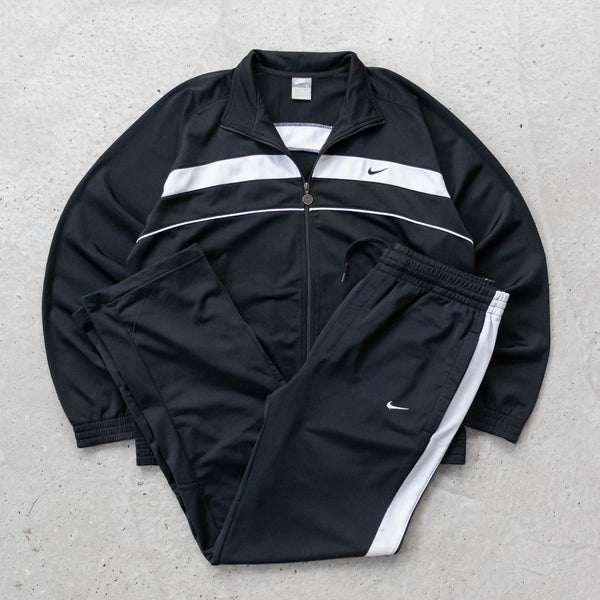 Nike Mini Swoosh Tracksuit Jacket & Pants - 2000s (L)