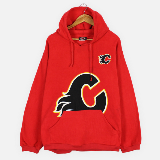 Vintage Calgary Flames NHL Fleece Hoodie - XL